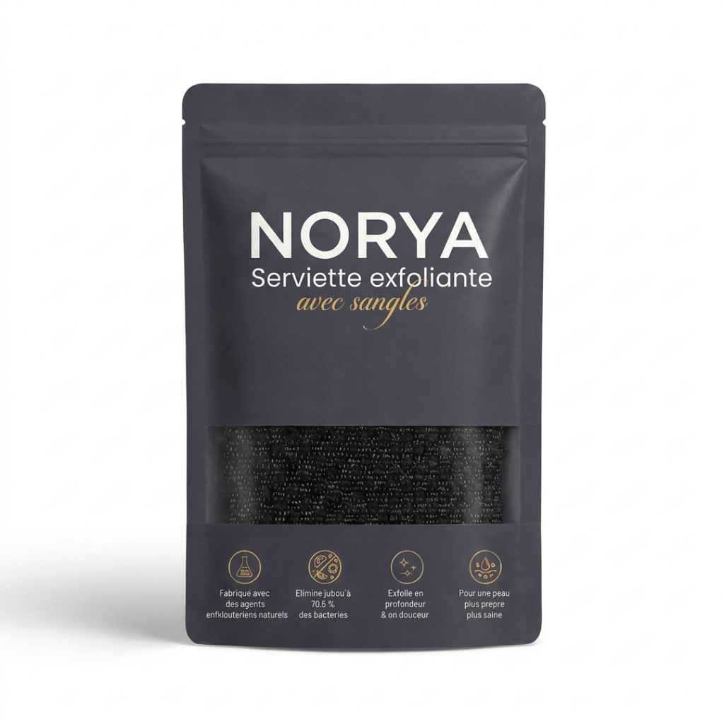 Serviette de douche exfoliante NORYA