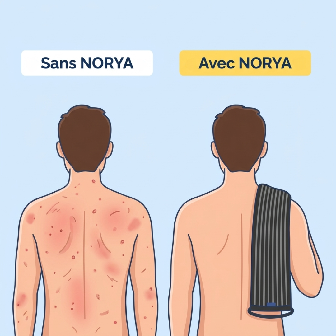 Serviette de douche exfoliante NORYA