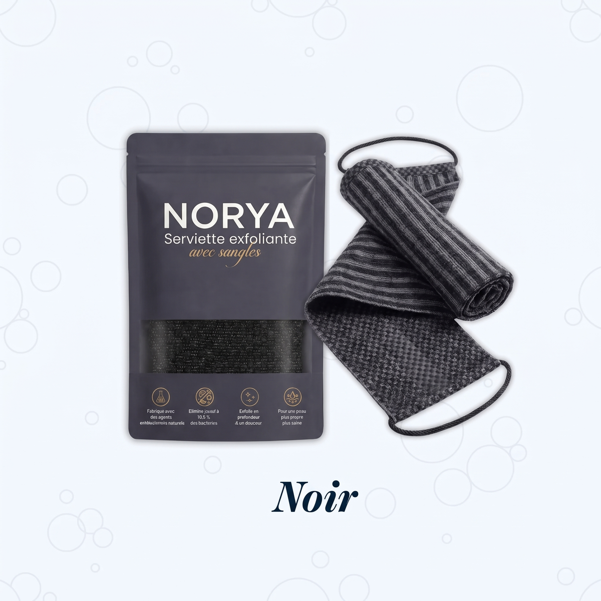 Serviette de douche exfoliante NORYA